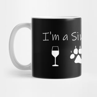 Airstream Basecamp "I'm a Simple Woman" - Wine, Dogs & Basecamp T-Shirt (White Imprint) T-Shirt Mug